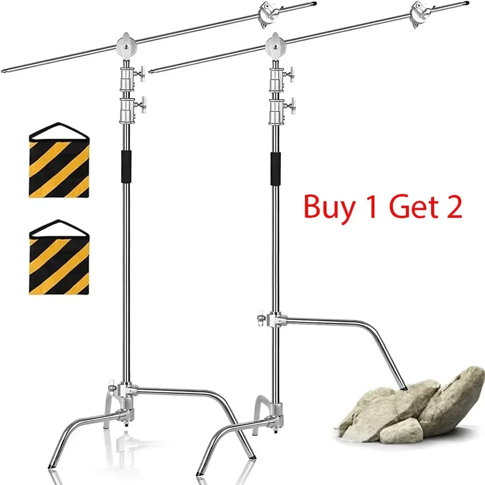 Photography Lighting Reflector - Cross Arm Stainless Steel Kit Light