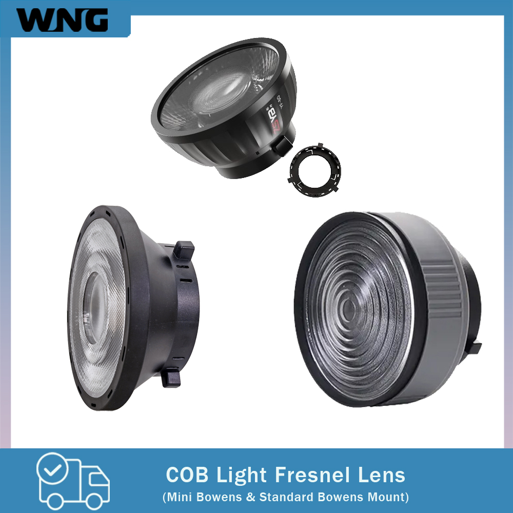 Photography Lighting Reflector - Fresnel Lens 15-55 Degree Adjustable Focus