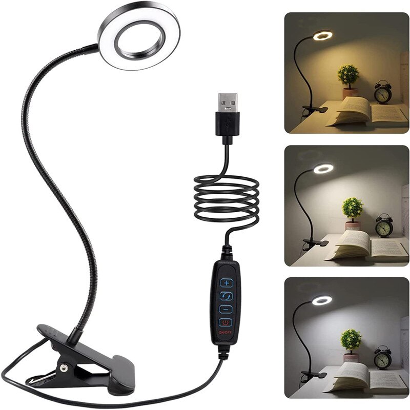 Photography Lighting Book - 48 LEDs Đèn bàn Clip USB