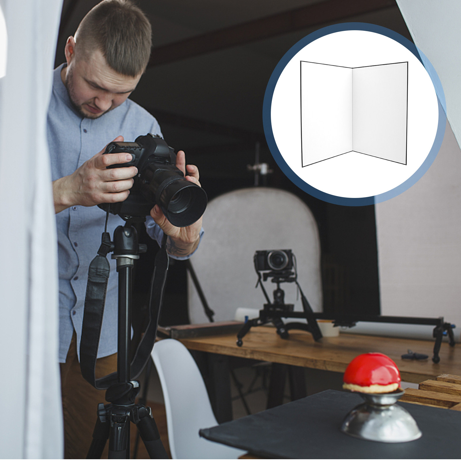 Photography Lighting Reflector - A3 Foldable Photography Cardboard Light Reflector