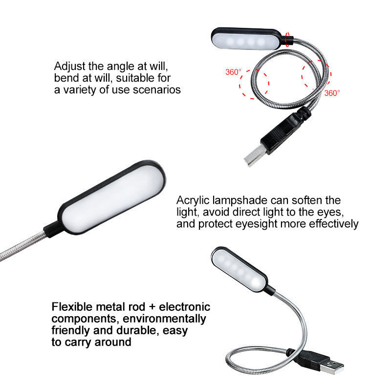 Bộ 4 Bóng LED Sách Đèn USB Di  - đánh giá và giá Photography Lighting Book
