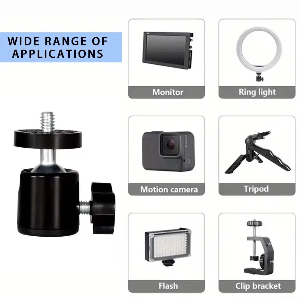 Mini Ball Head 1/4 Screw 360 S - đánh giá và giá Photography Lighting Circle