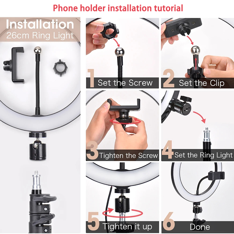 16/26/33cm Selfie Ring Light P - đánh giá và giá Photography Lighting Continuous