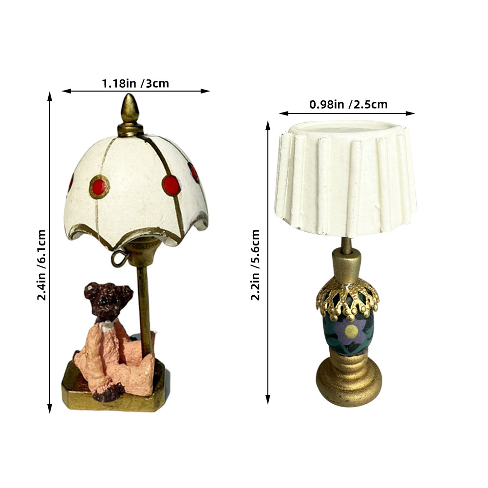 2Pcs Miniature Table Lamps Bea - đánh giá và giá Photography Lighting Design