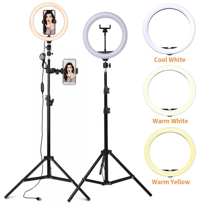 6/10/12 Inch LED Selfie Ring L - đánh giá và giá Photography Lighting Continuous