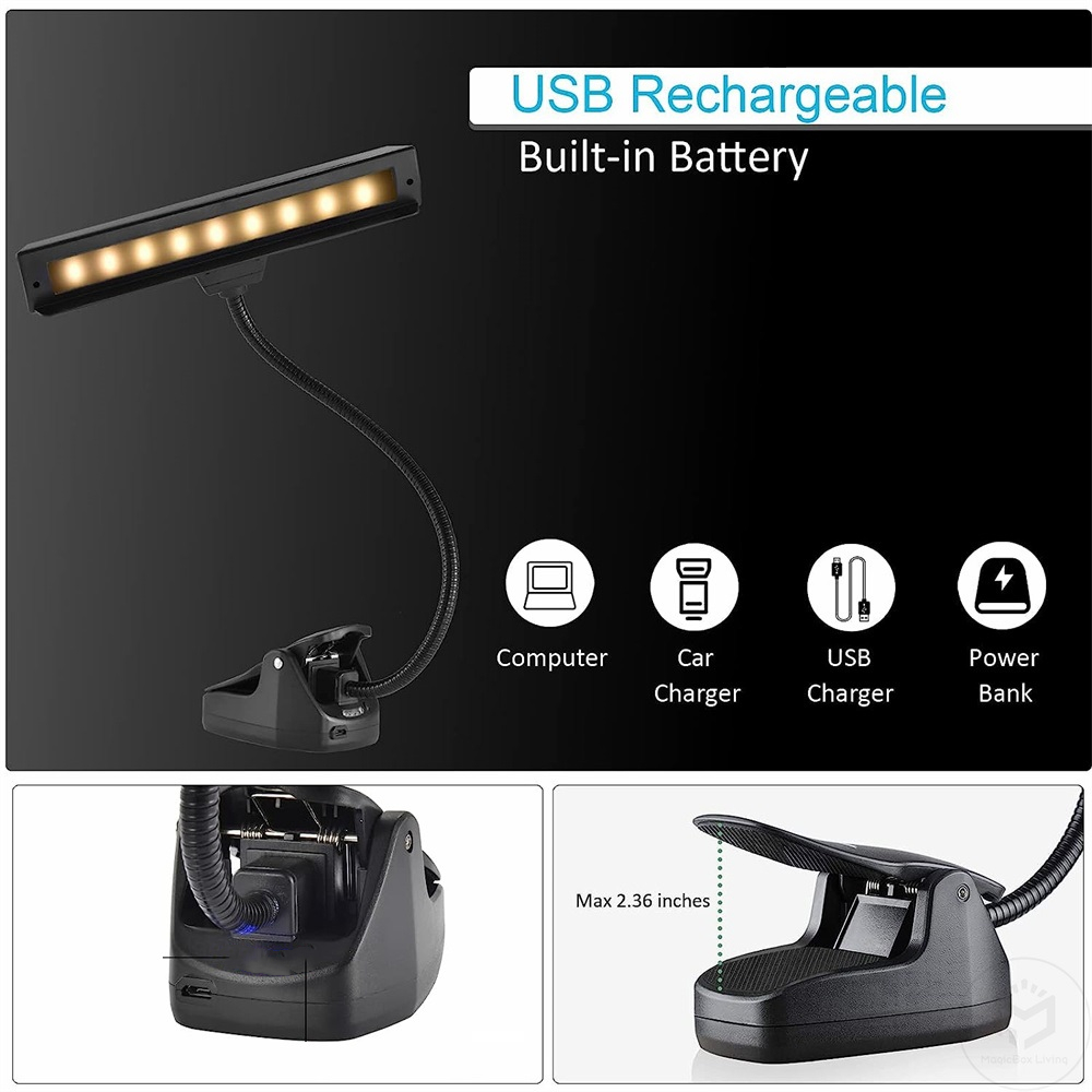 Rechargeable Music Stand Light - đánh giá và giá Photography Lighting Book