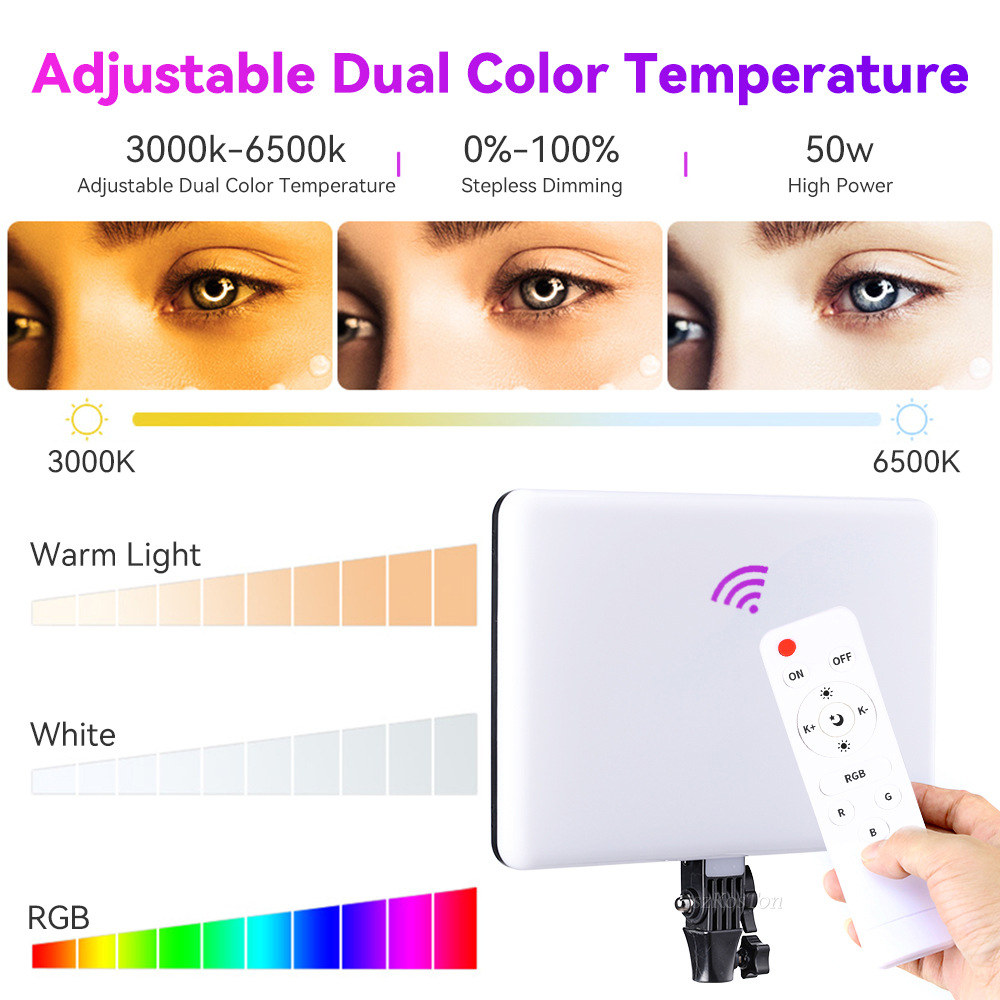 RGB 14'' LED Video Light Remot - đánh giá và giá Photography Lightning