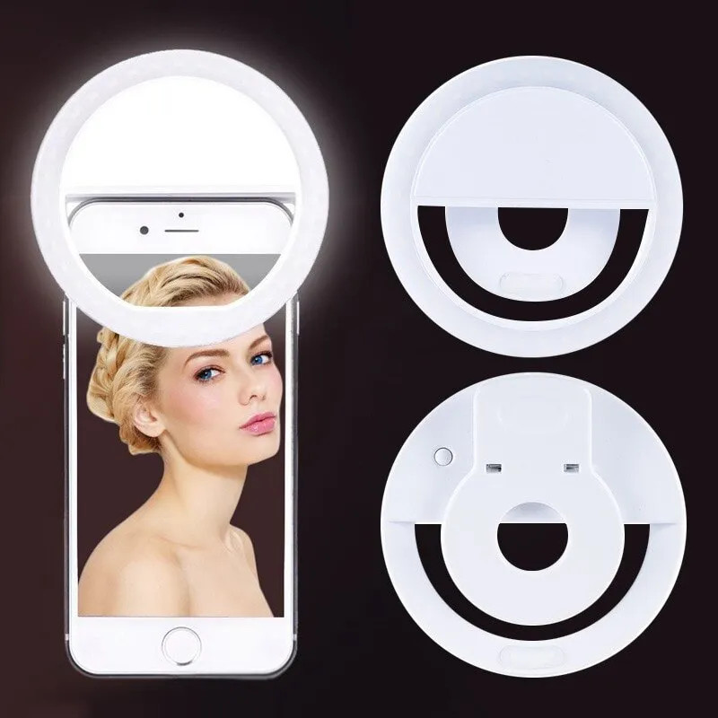 USB Rechargeable LED Selfie Ri - đánh giá và giá Photography Lighting Continuous