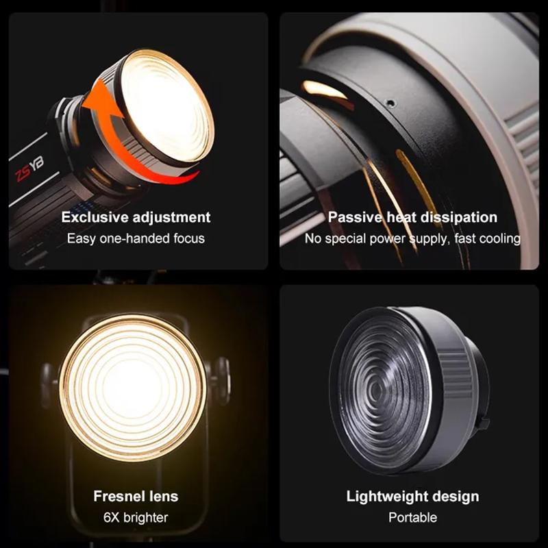 Fresnel Lens 15-55 Degree Adju - đánh giá và giá Photography Lighting Reflector