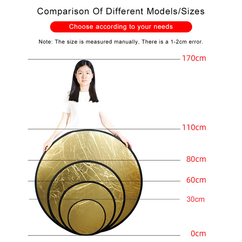 2in1 Round Portable Reflector  - đánh giá và giá Photography Lighting Reflector