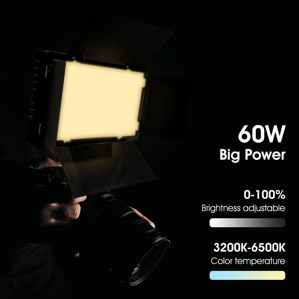 Portable Video Light DS60BI Ph - đánh giá và giá Photography Lightning
