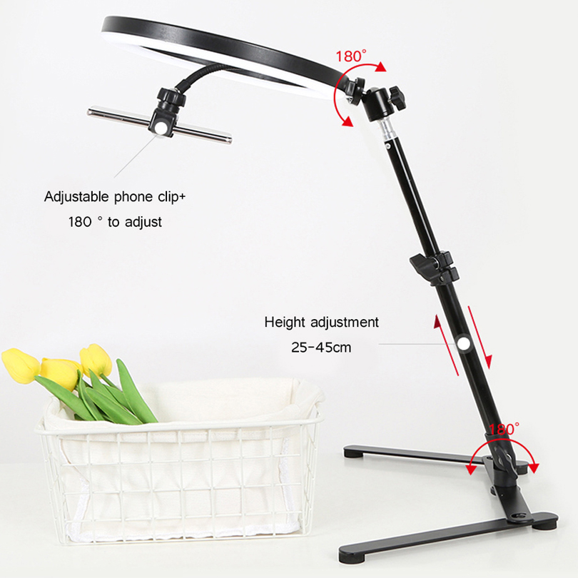 Desk Ring Light with Stand and - đánh giá và giá Photography Lighting System
