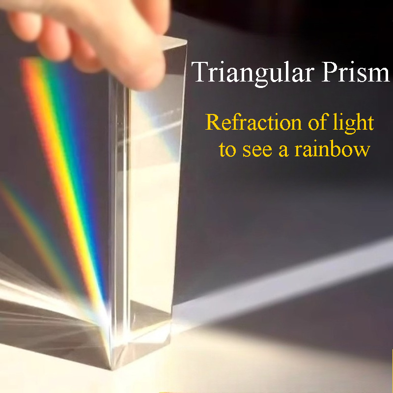 1PC Rainbow Triangular Prism K - đánh giá và giá Photography Lighting Triangle