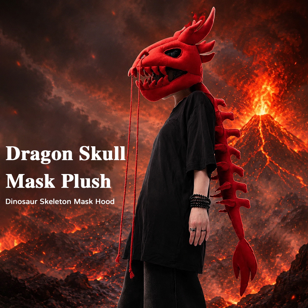 Dragon Skull Spine Plush Hood  - đánh giá và giá Photography Lighting Design