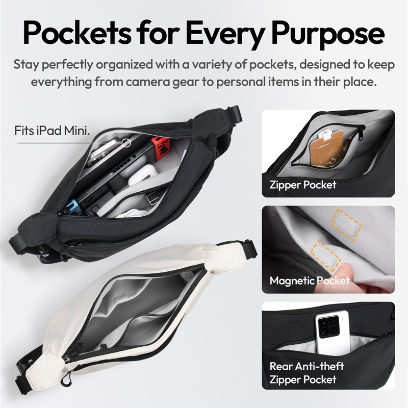 Ulanzi HMN1 Lunar Sling Bag Wh - đánh giá và giá Photography Lighting Devices