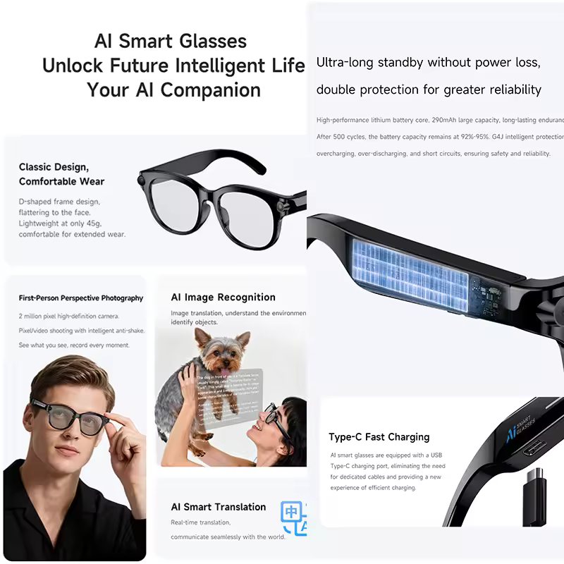 M89-S AI Smart Glasses Equippe - đánh giá và giá Photography Lighting Devices
