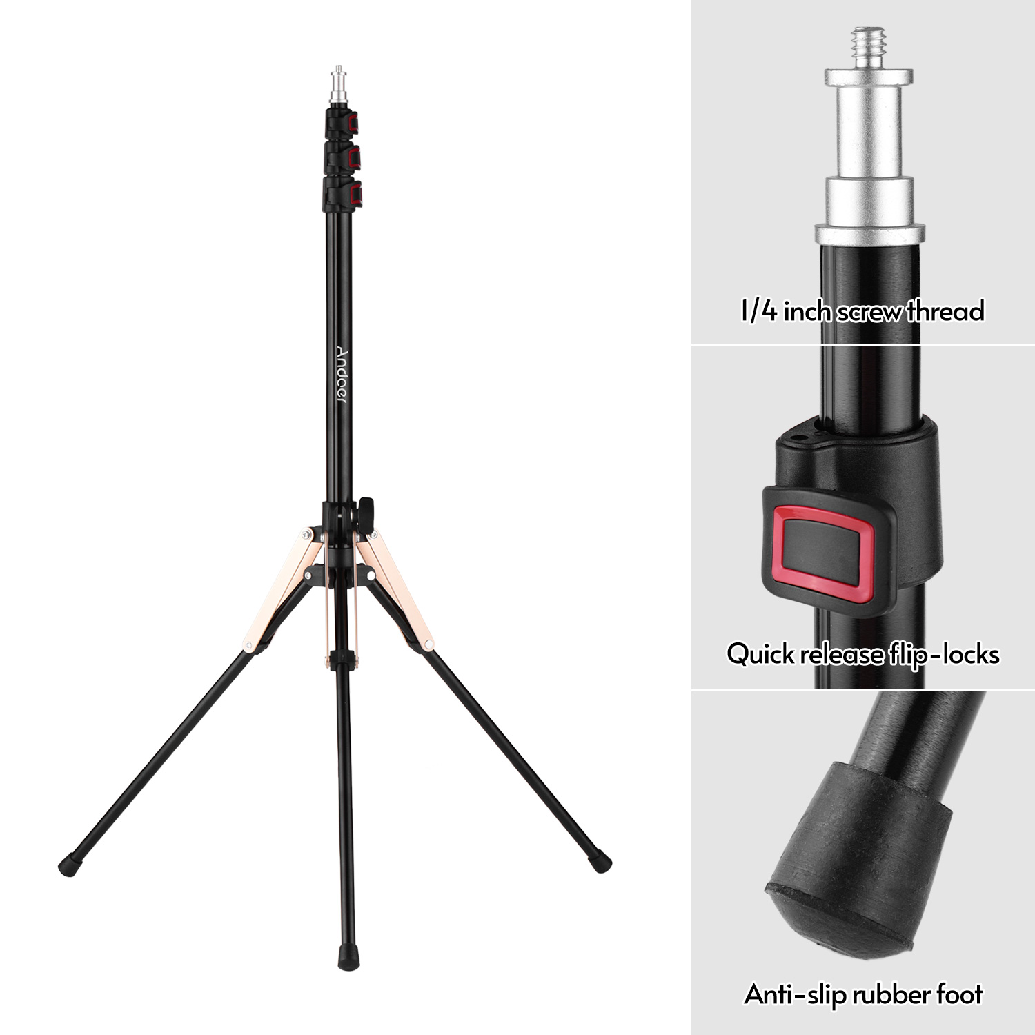 Andoer 190cm/74.8 Inch Portabl - đánh giá và giá Photography Lighting Design