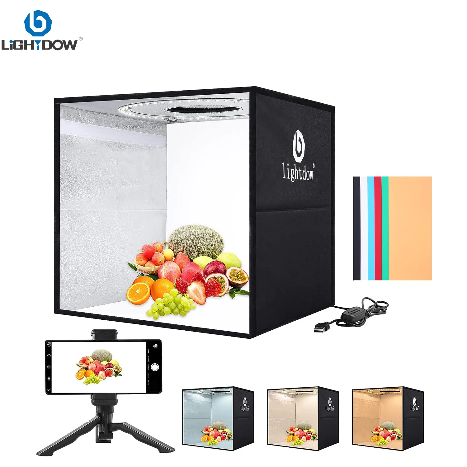 Lightdow Dimmable Photo Box LE - đánh giá và giá Photography Lightning