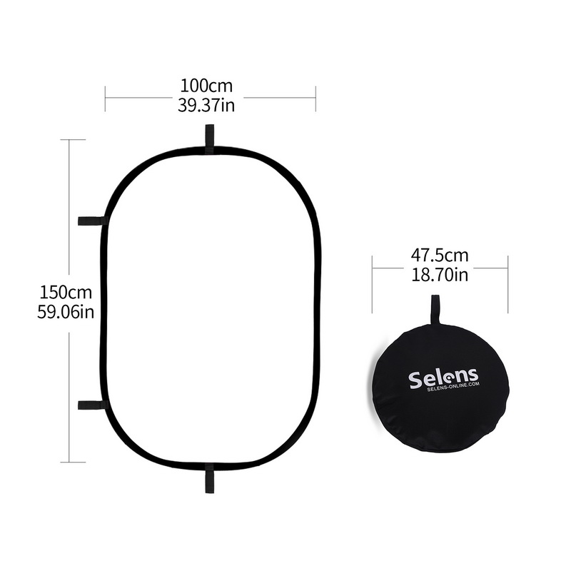 100X150CM Gấp Gọn Hình Bầu Dục - đánh giá và giá Photography Lighting Reflector
