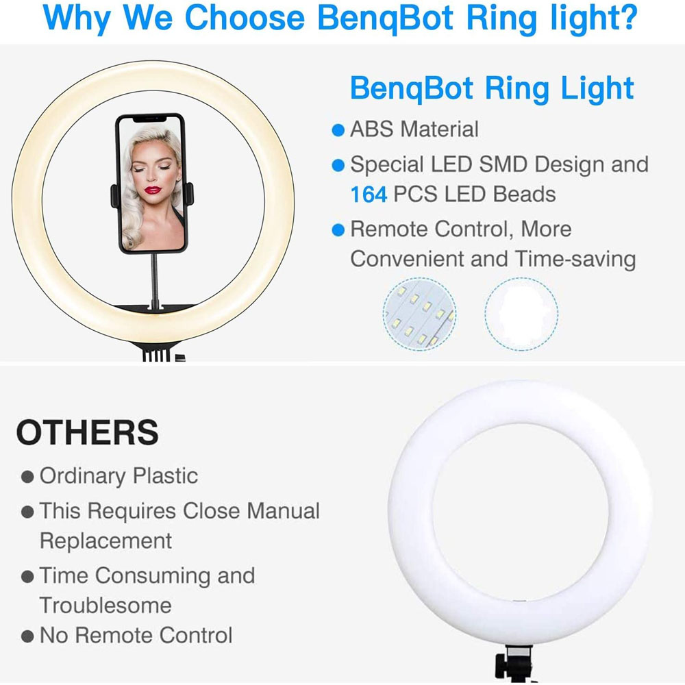 26 33CM Video Lights Dimmable  - đánh giá và giá Photography Lighting Circle