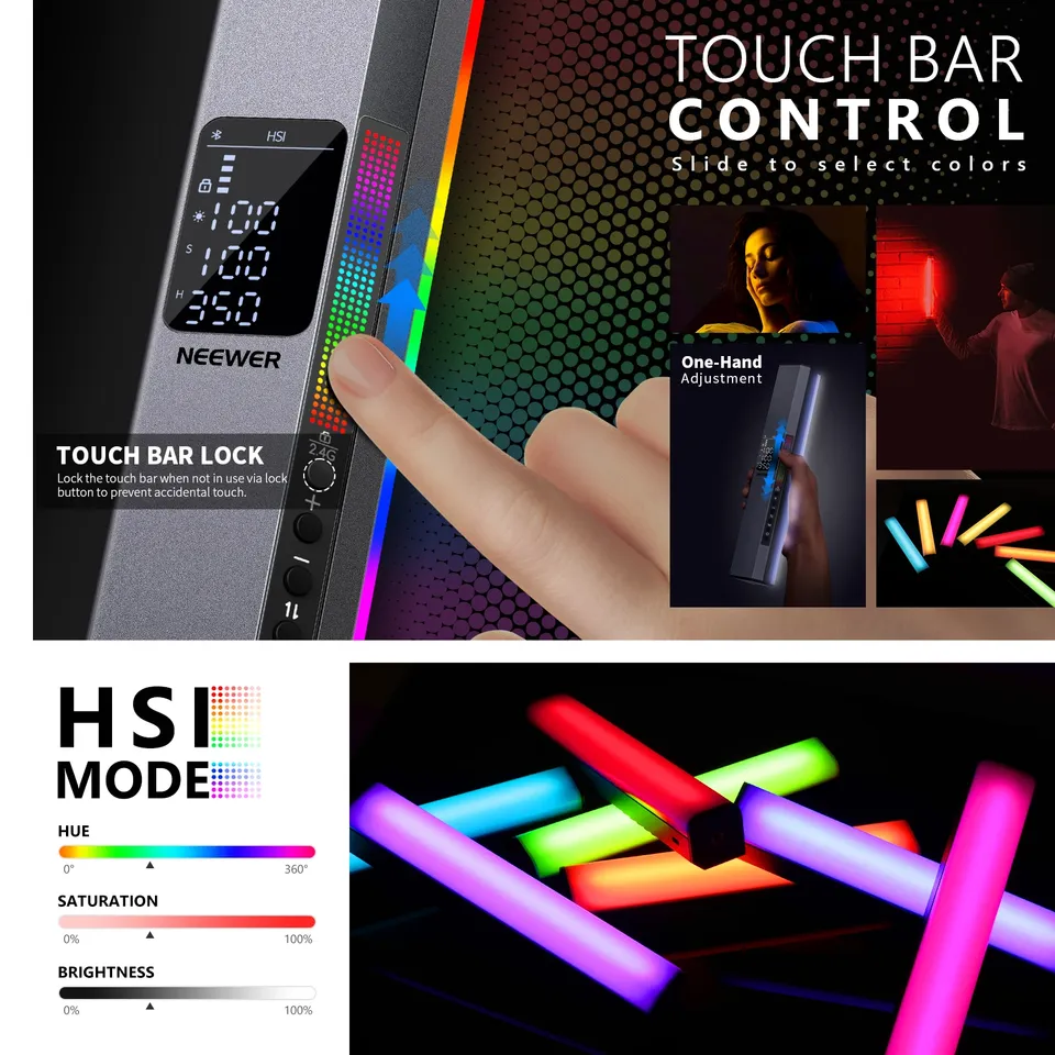 For NEEWER RGB Magnetic Handhe - đánh giá và giá Photography Lighting App