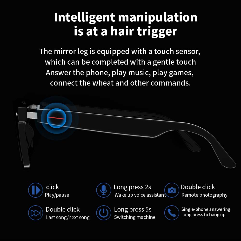 SENBONO E13 Smart Glasses:Blue - đánh giá và giá Photography Lighting Devices